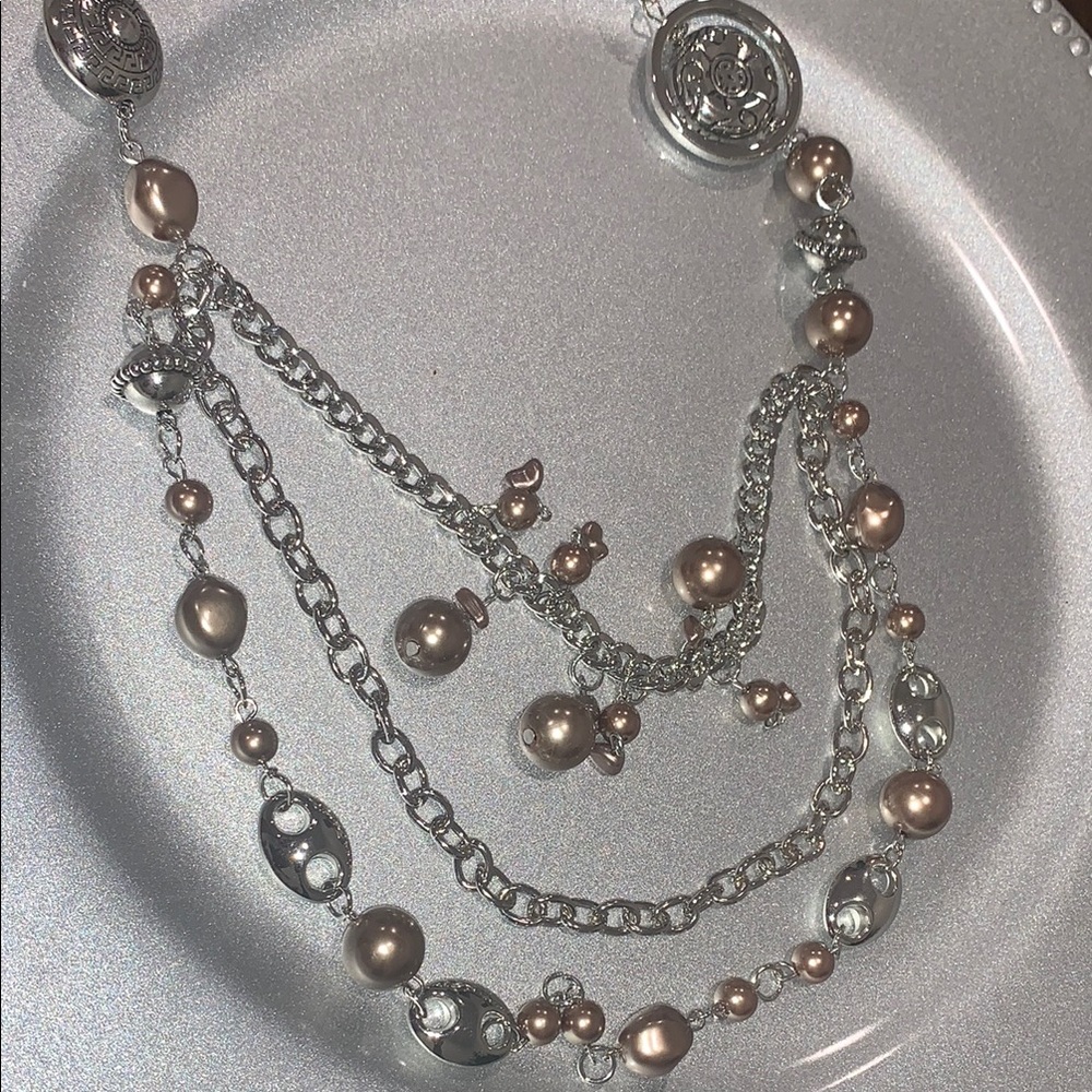 Paparazzi Silver and Gold Layered Necklace